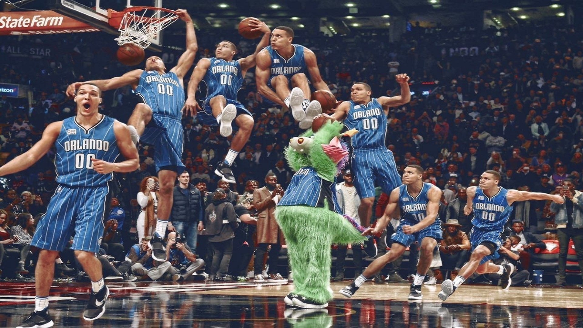 全黑队依靠精准的传球和不断突破，取得优势，全黑队服